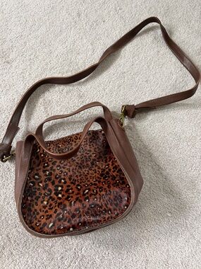 Madewell womens crossbody vegan leather/calfhair